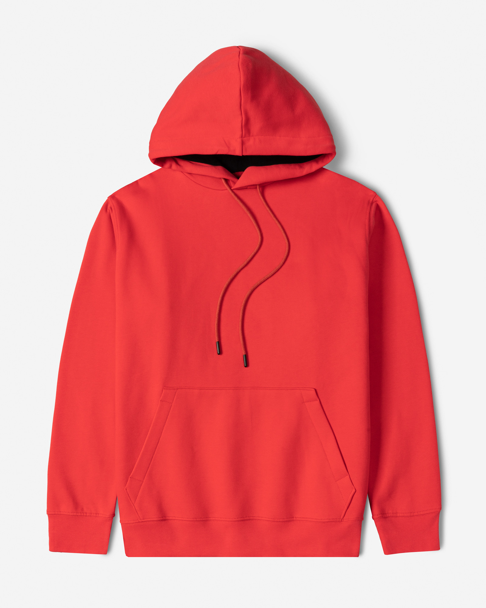 هودی کلاه دار ساده گلبه ای روشن 24371270