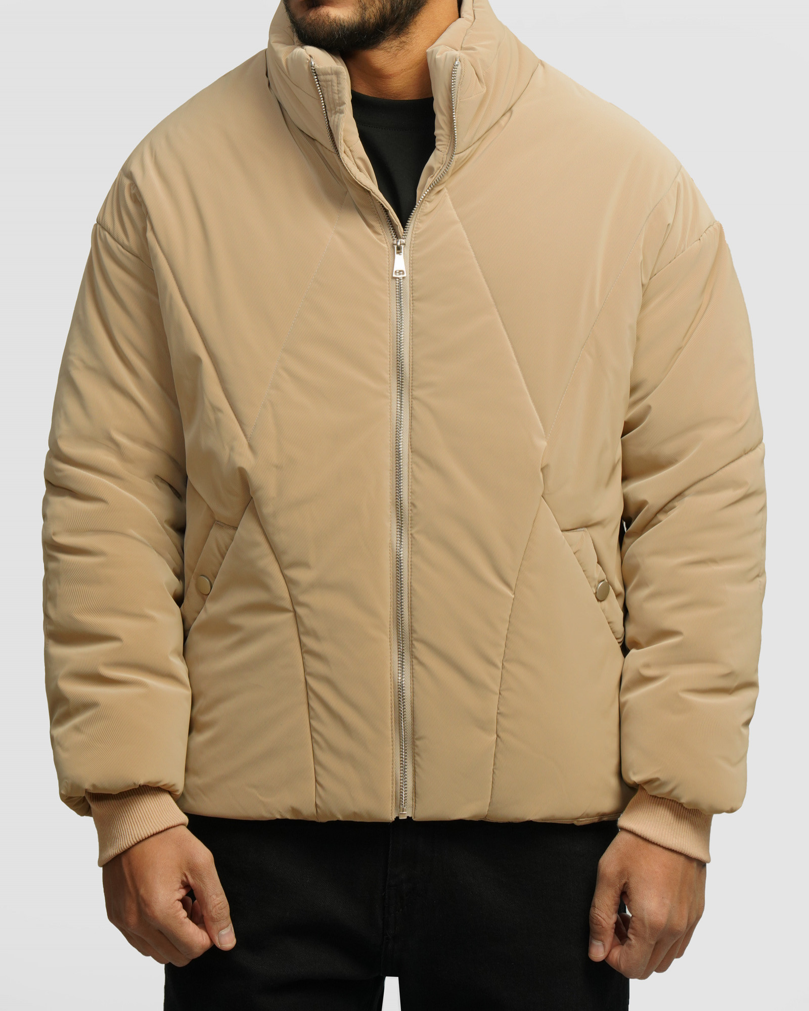 خرید و قیمت کاپشن مردانه کرم 24316391