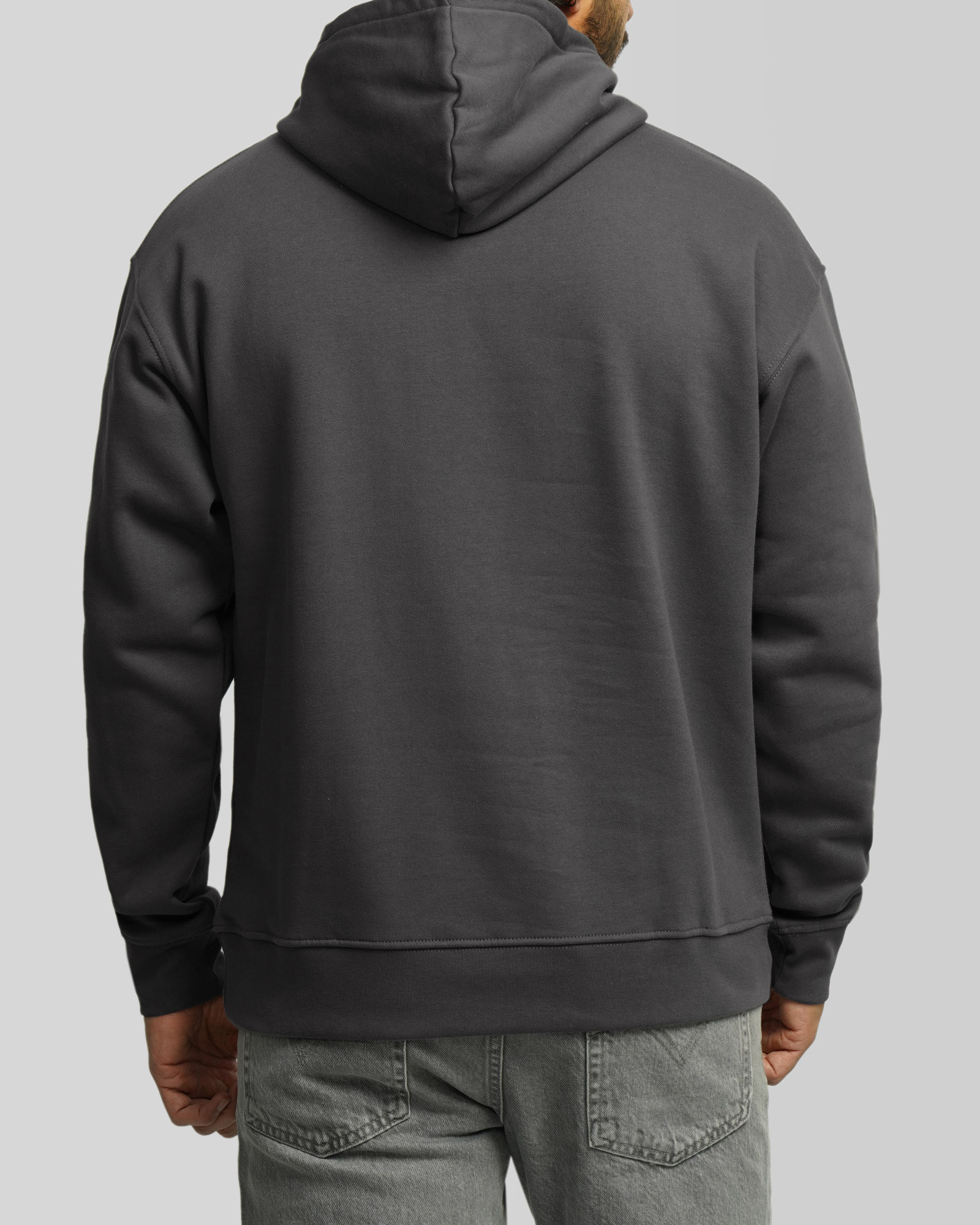 خرید و قیمت هودی کلاه دار ساده خاکستری 24371270