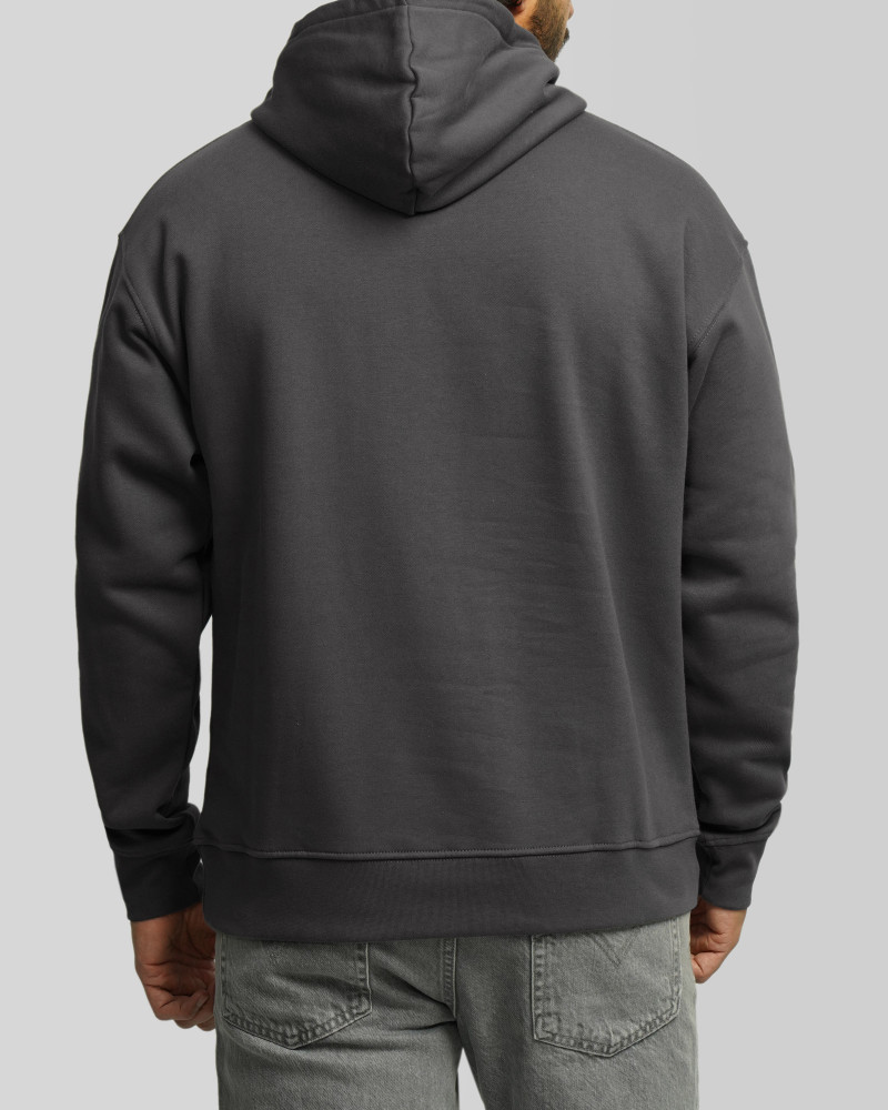 خرید و قیمت هودی کلاه دار ساده خاکستری 24371270