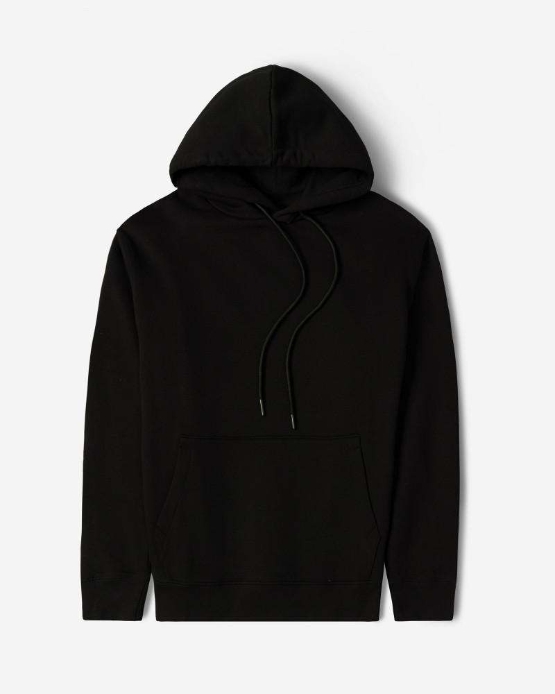 خرید و قیمت هودی کلاه دار ساده مشکی 24371270