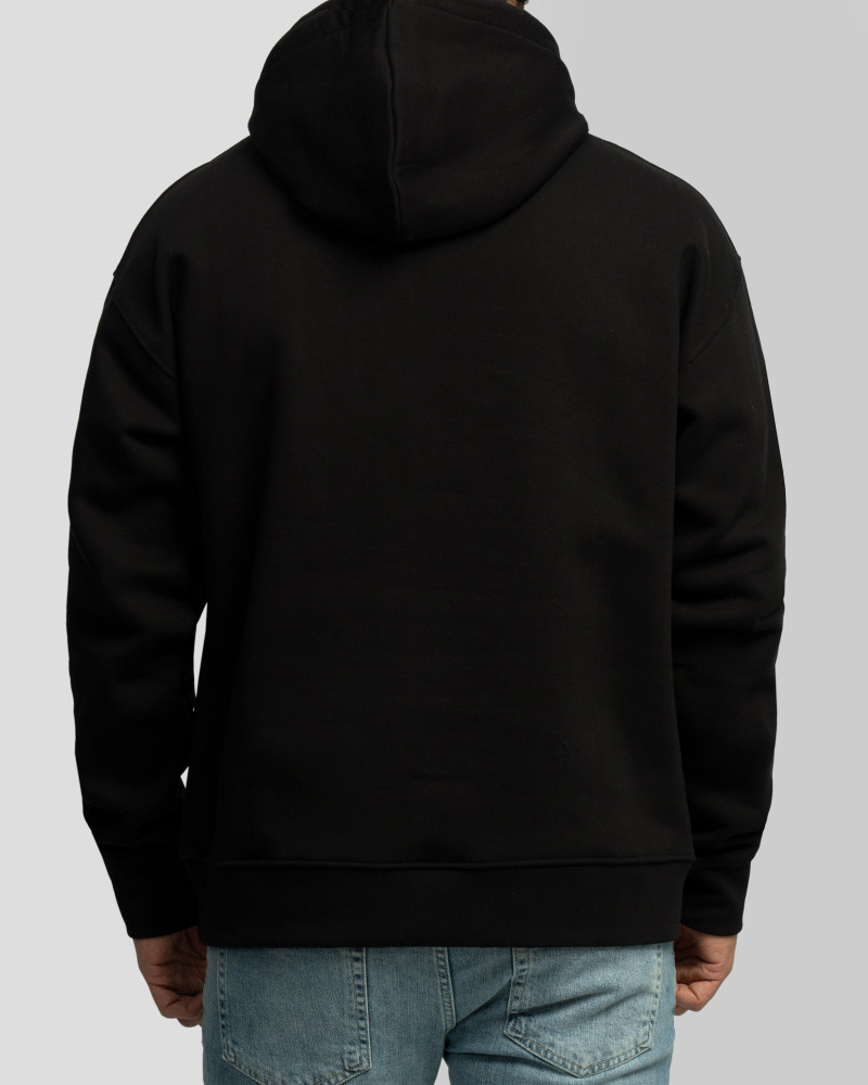 خرید و قیمت هودی کلاه دار ساده مشکی 24371270