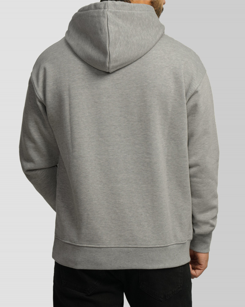 خرید و قیمت هودی کلاه دار ساده طوسی 24371270