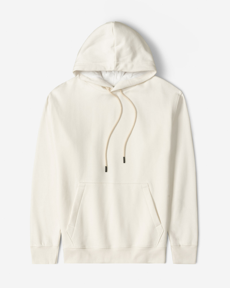 خرید و قیمت هودی کلاه دار ساده شیری 24371270