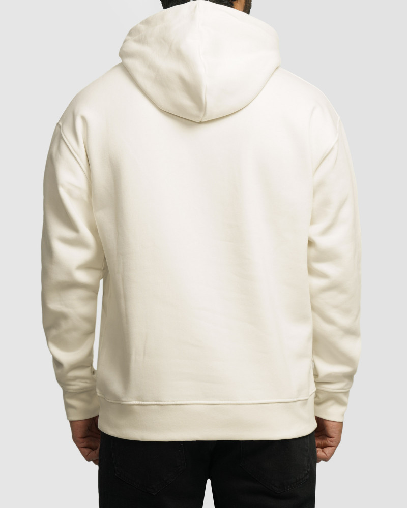 خرید و قیمت هودی کلاه دار ساده شیری 24371270