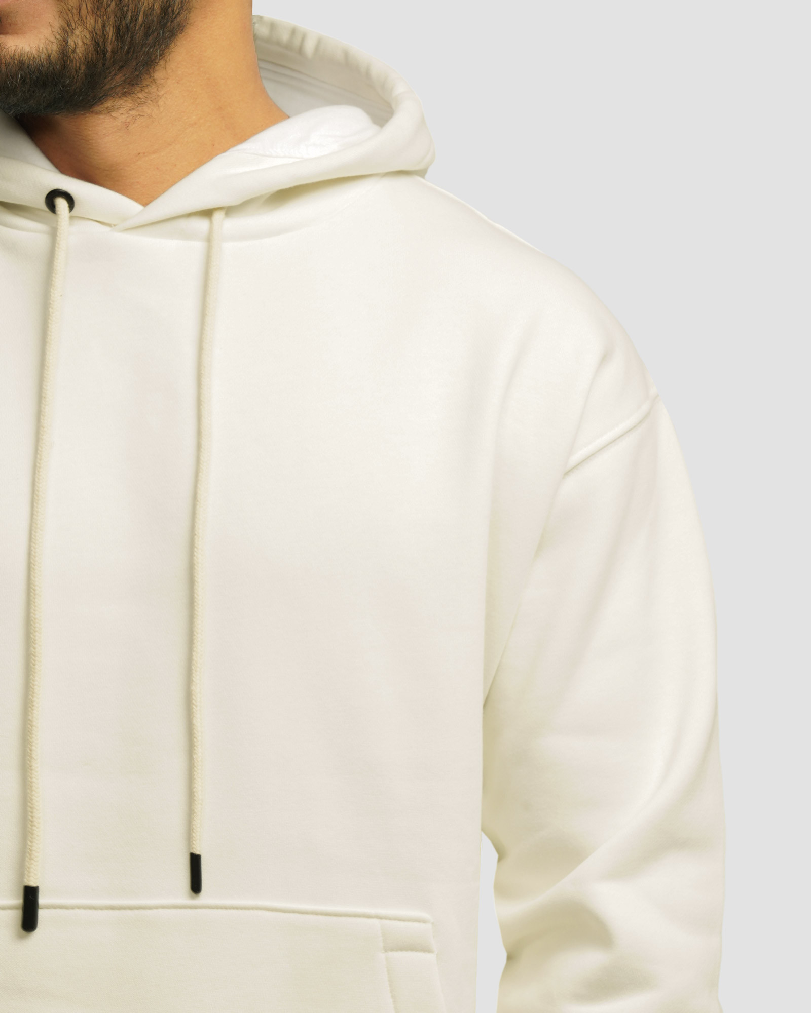 خرید و قیمت هودی کلاه دار ساده شیری 24371270