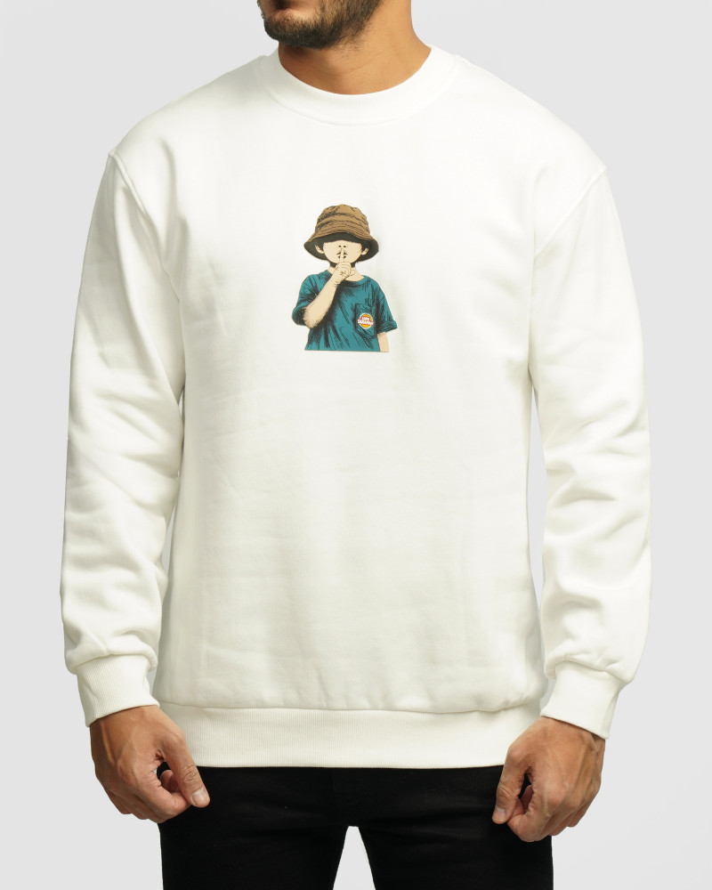 خرید و قیمت پلیور دورس یقه گرد مردانه سفید 24357271