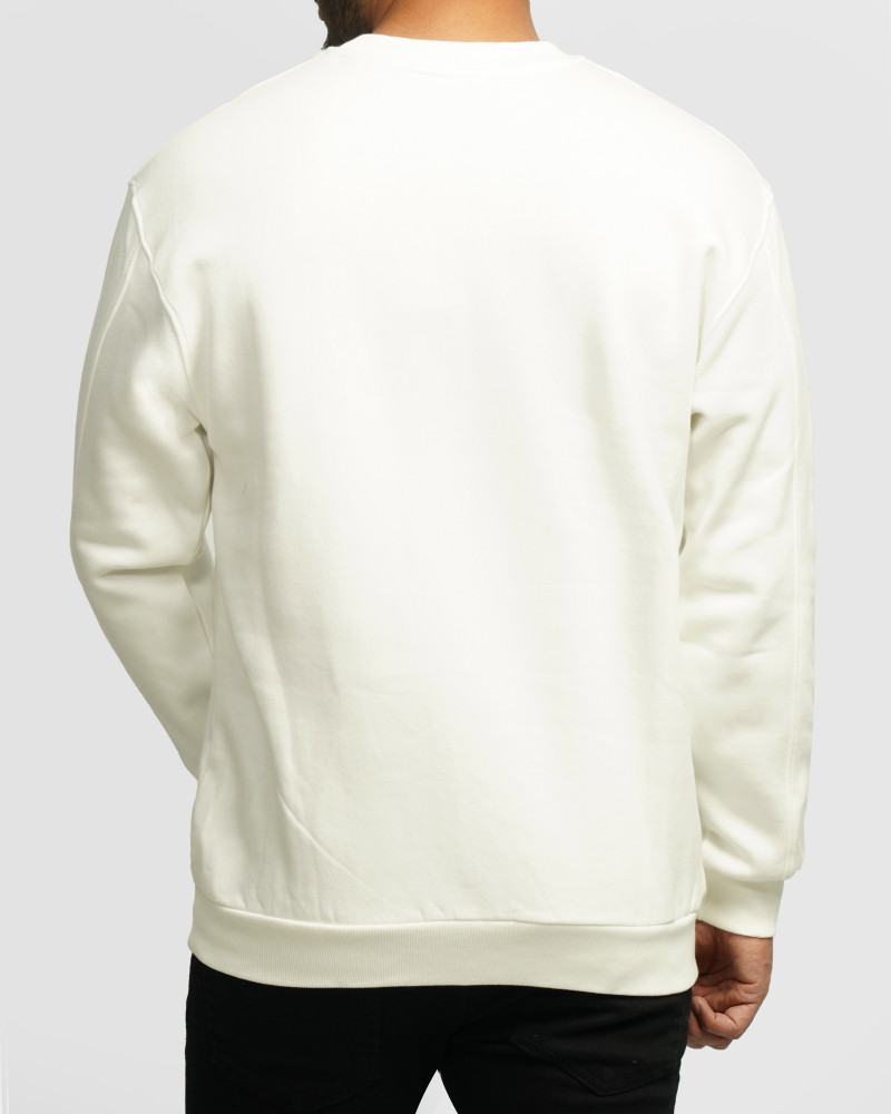 خرید و قیمت پلیور دورس یقه گرد مردانه سفید 24357271