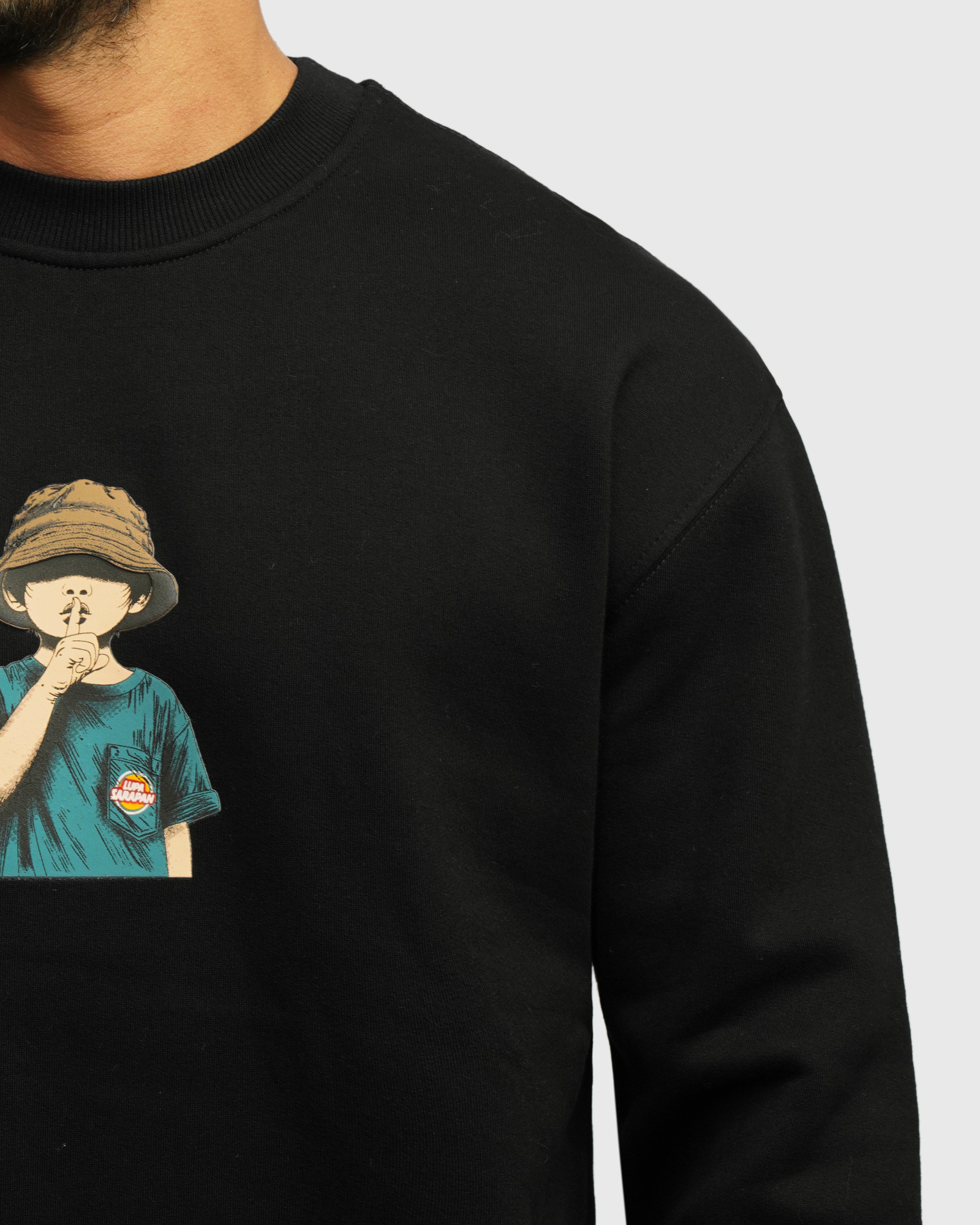 خرید و قیمت پلیور دورس یقه گرد مردانه مشکی 24357271