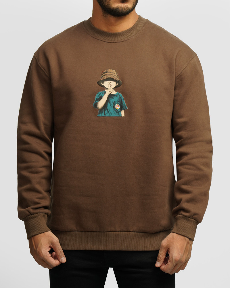 خرید و قیمت پلیور دورس یقه گرد مردانه قهوه ای 24357271