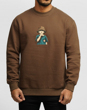 خرید و قیمت پلیور دورس یقه گرد مردانه قهوه ای 24357271