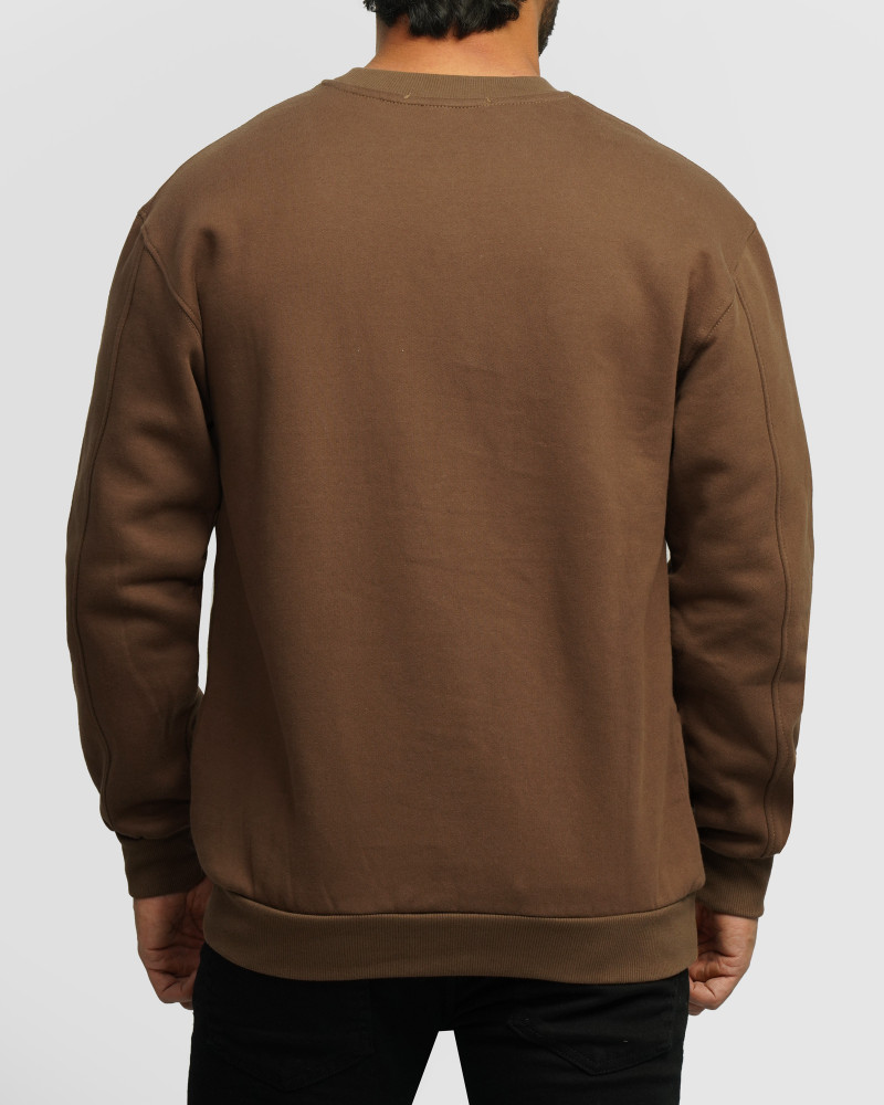 خرید و قیمت پلیور دورس یقه گرد مردانه قهوه ای 24357271