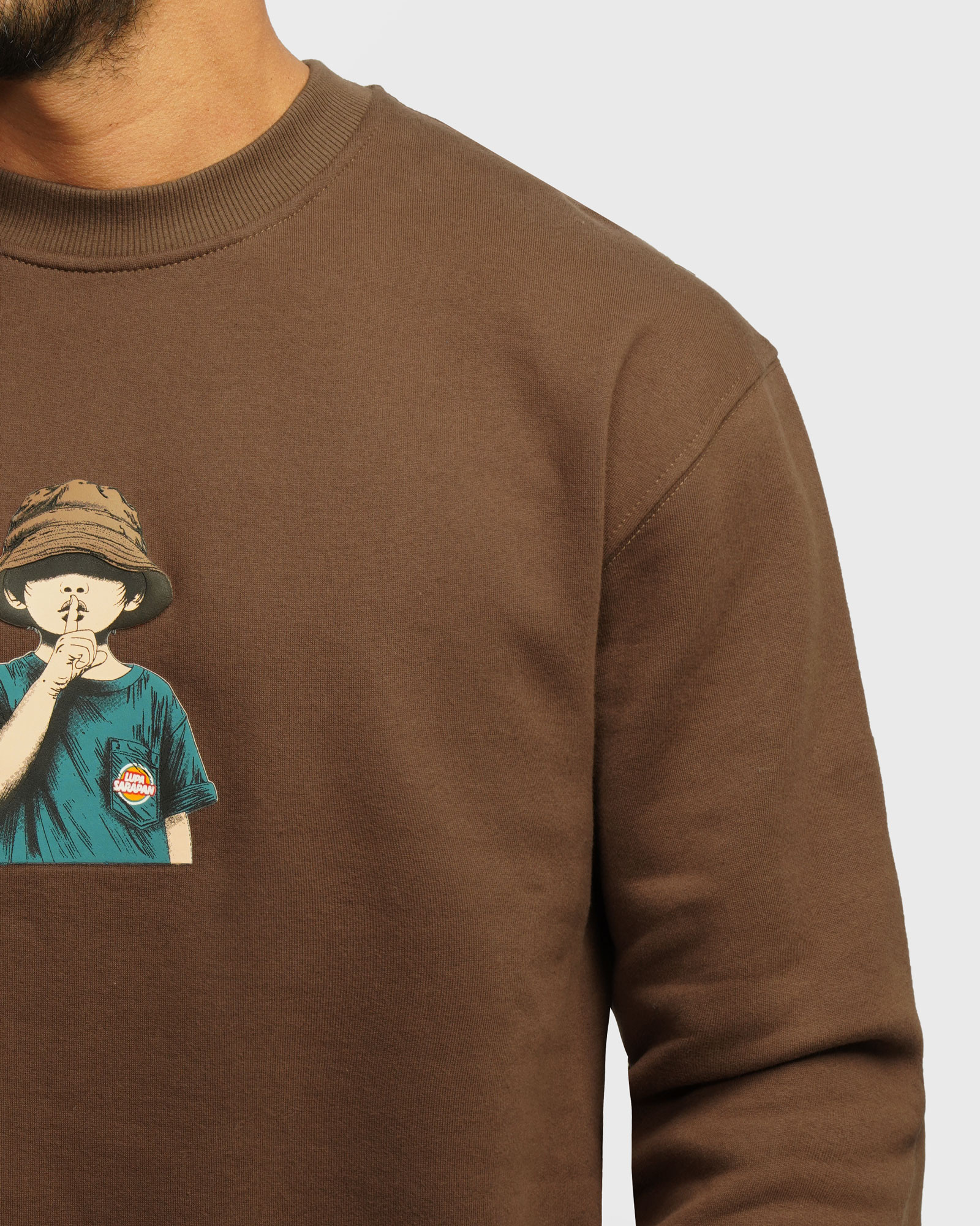 خرید و قیمت پلیور دورس یقه گرد مردانه قهوه ای 24357271