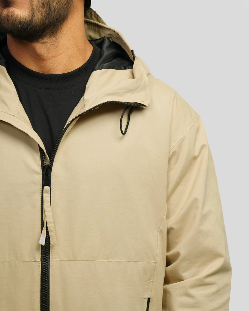 سویشرت کلاه دار مردانه کرم 24349165