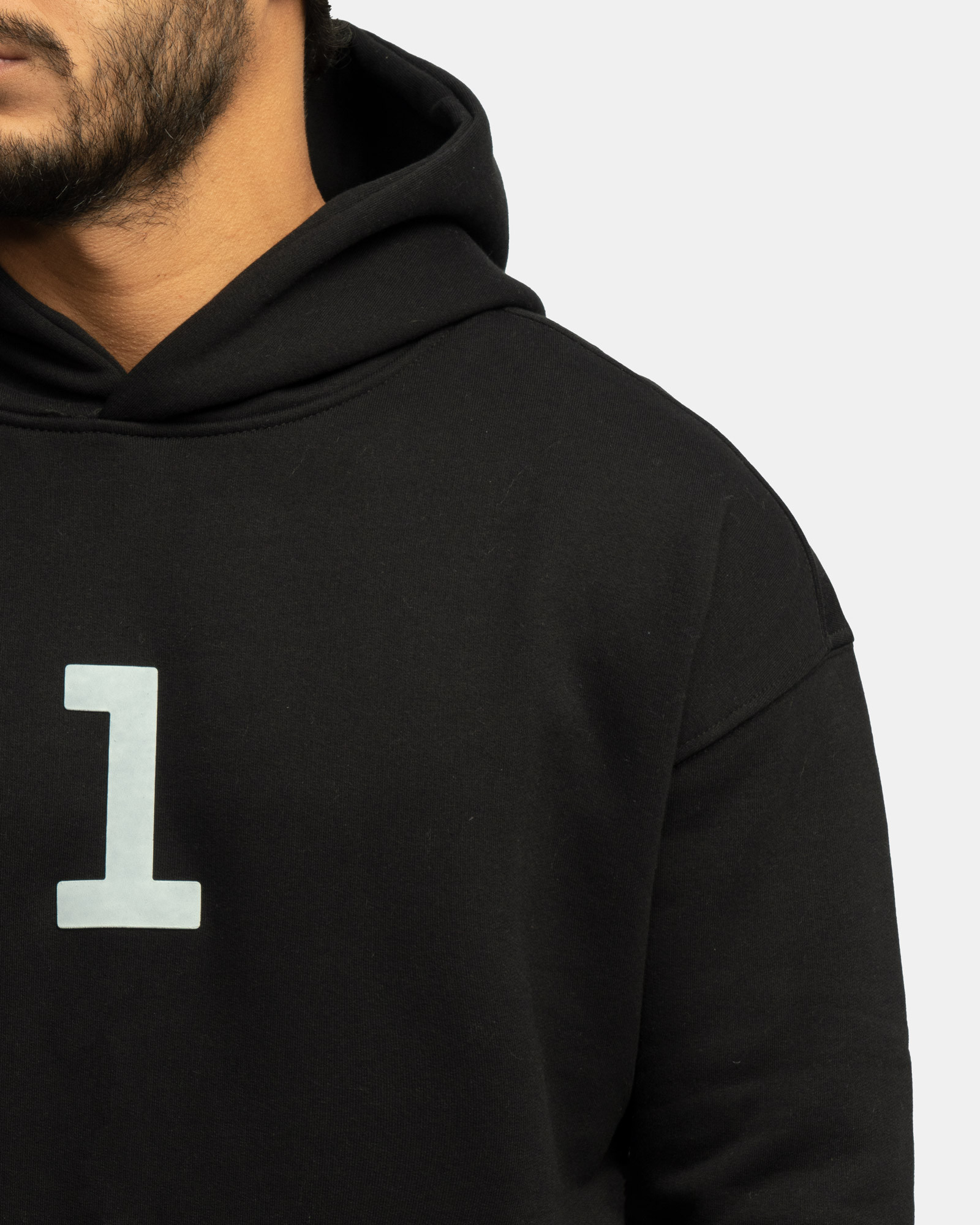 خرید و قیمت هودی کلاه دار ساده مشکی 24371270