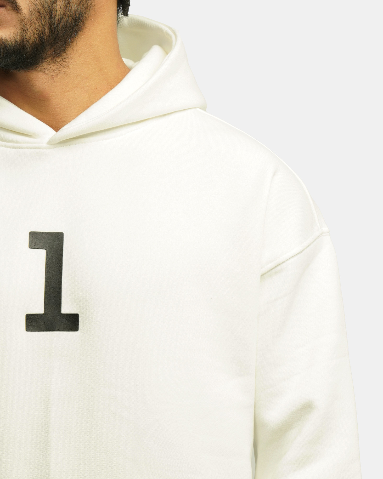 خرید و قیمت هودی کلاه دار ساده سفید 24371277