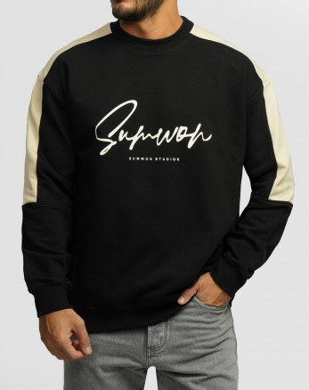 خرید و قیمت پلیور دورس یقه گرد مردانه مشکی مات 24357278