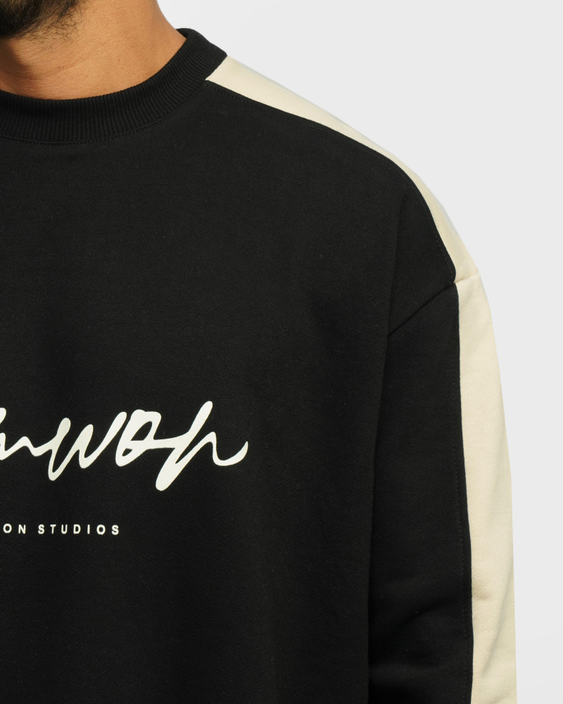 خرید و قیمت پلیور دورس یقه گرد مردانه مشکی مات 24357278