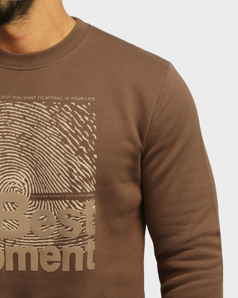 خرید و قیمت پلیور دورس یقه گرد مردانه قهوه ای روشن 24357262