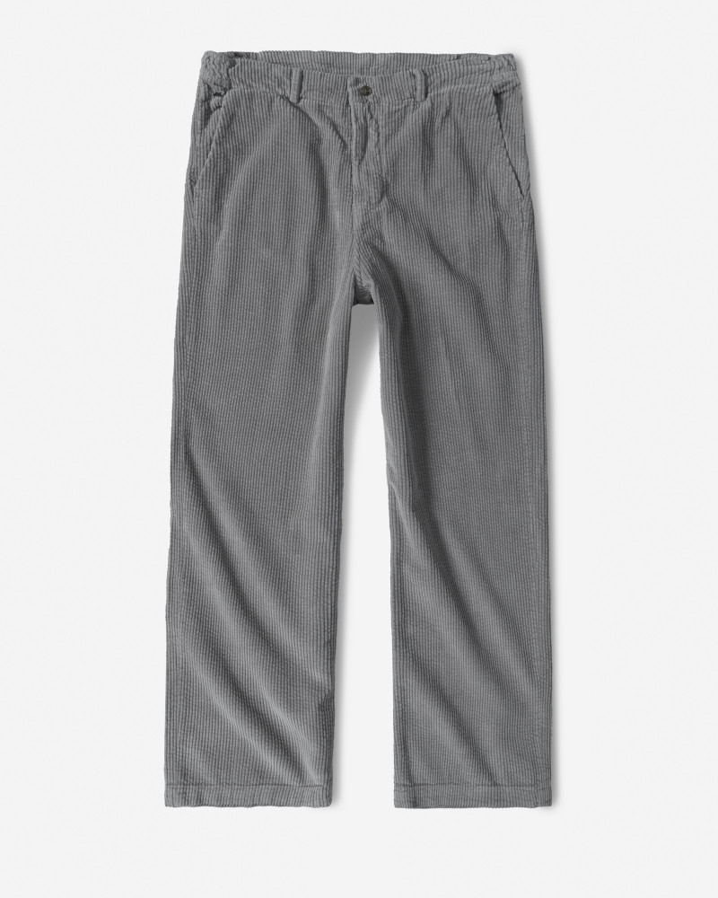 شلوار مخمل کبریتی مردانه خاکستری 24362126