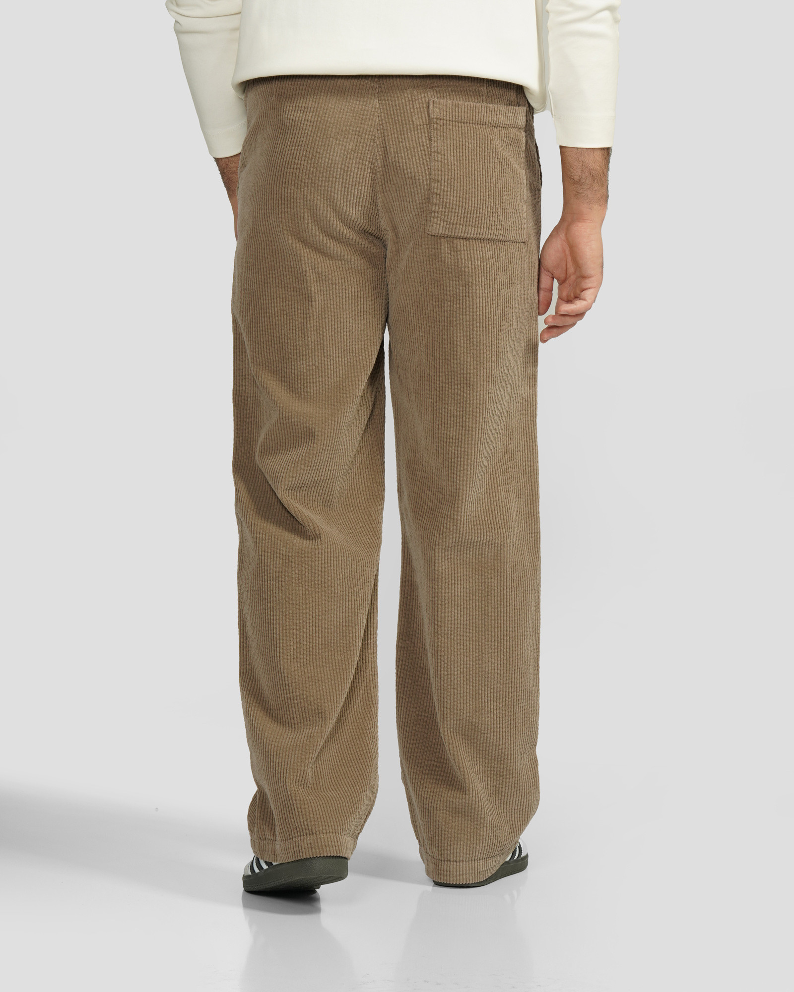 شلوار مخمل کبریتی مردانه قهوه ای روشن 24362126