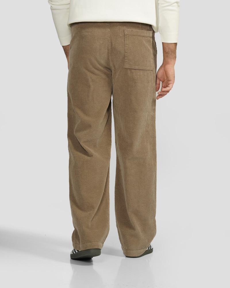 شلوار مخمل کبریتی مردانه قهوه ای روشن 24362126