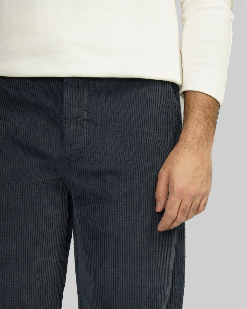 شلوار مخمل کبریتی مردانه سرمه ای 24362126