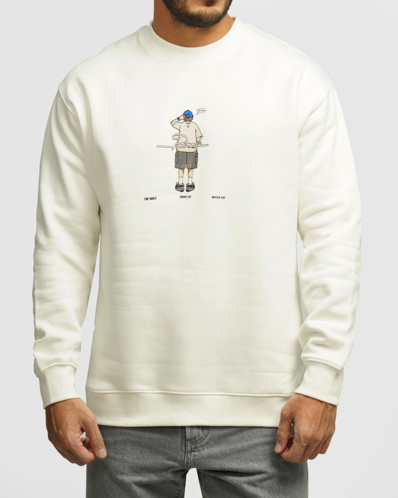 خرید و قیمت پلیور دورس یقه گرد مردانه سفید 24357257