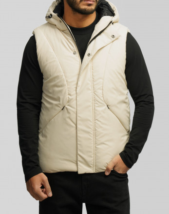 خرید و قیمت پافر مردانه کلاه دار کرم روشن 24353179