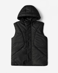 خرید و قیمت پافر مردانه کلاه دار مشکی 24353179