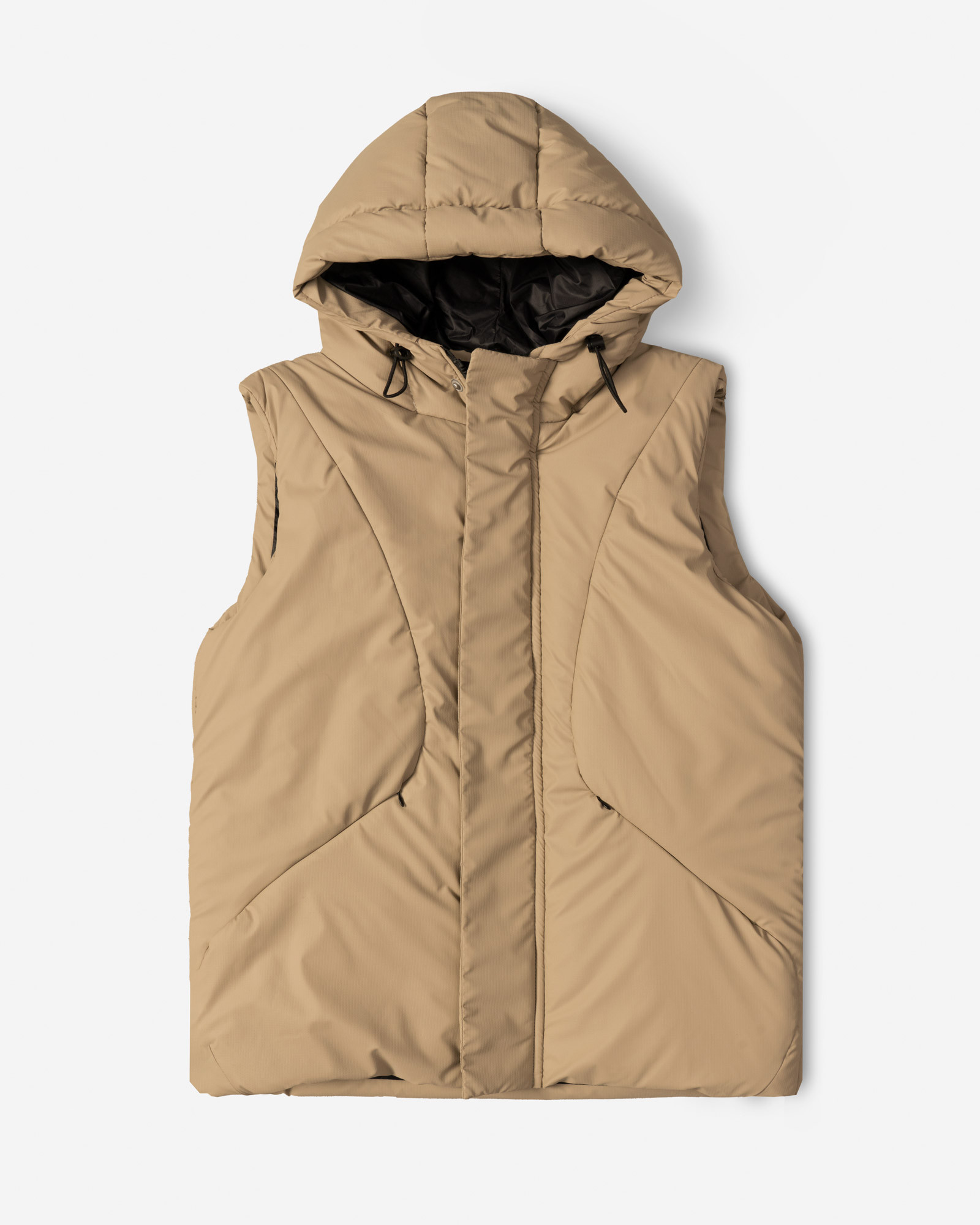 خرید و قیمت پافر مردانه کلاه دار کرم 24353179