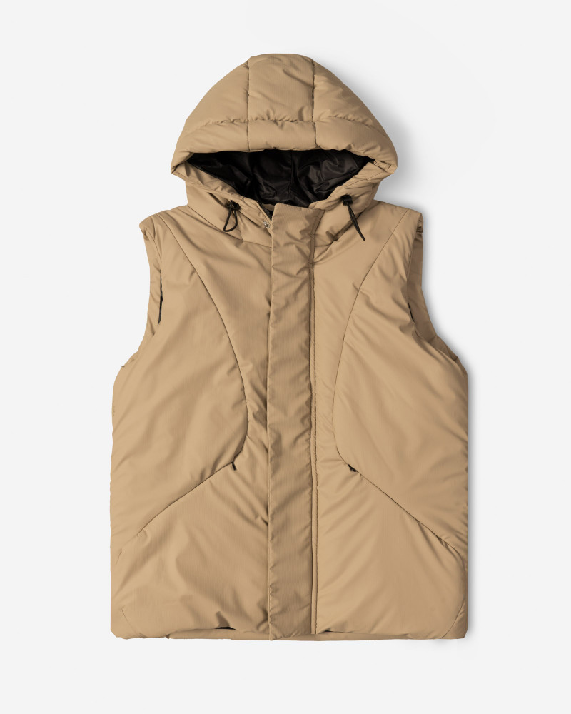 خرید و قیمت پافر مردانه کلاه دار کرم 24353179