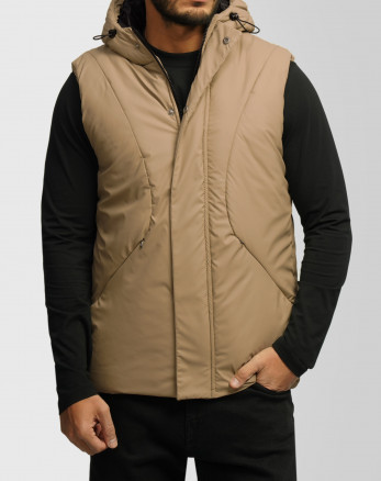 خرید و قیمت پافر مردانه کلاه دار کرم 24353179