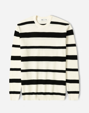 خرید و قیمت پلیور بافت یقه گرد طرح دار مردانه مشکی 24358134