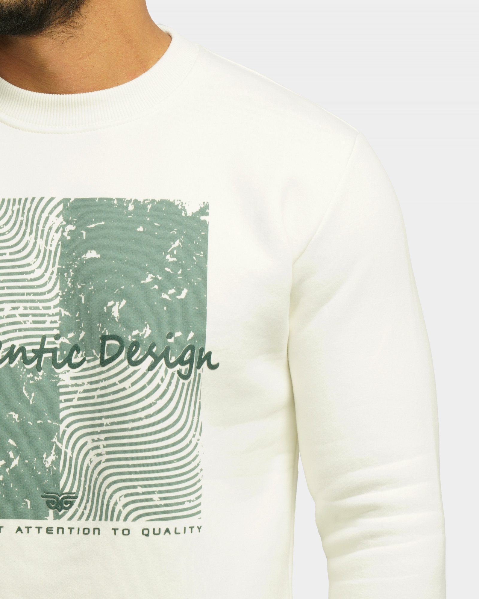 خرید و قیمت پلیور دورس یقه گرد مردانه سفید 24357264