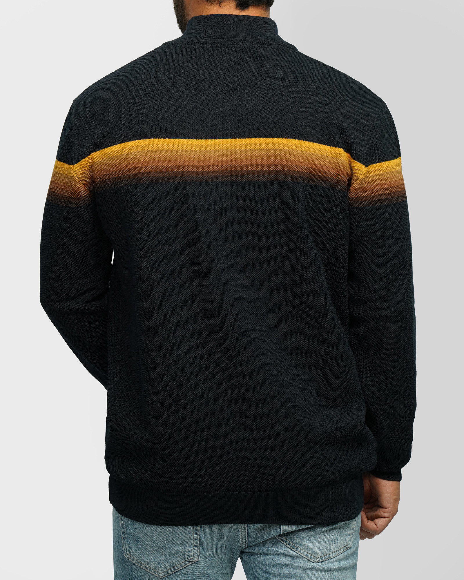 سویشرت بافت مردانه سرمه ای تیره 24376124