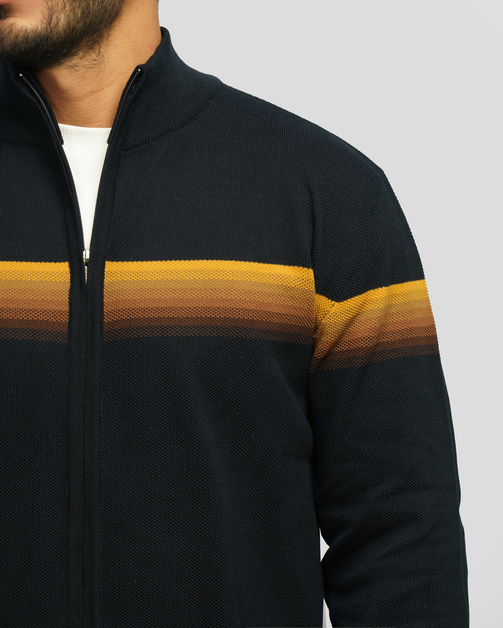 سویشرت بافت مردانه سرمه ای تیره 24376124