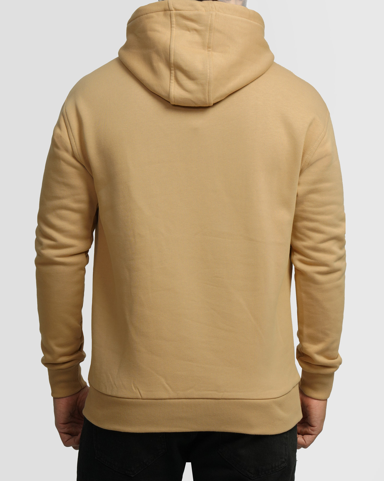 خرید و قیمت هودی کلاه دار ساده مردانه کرم 24371265