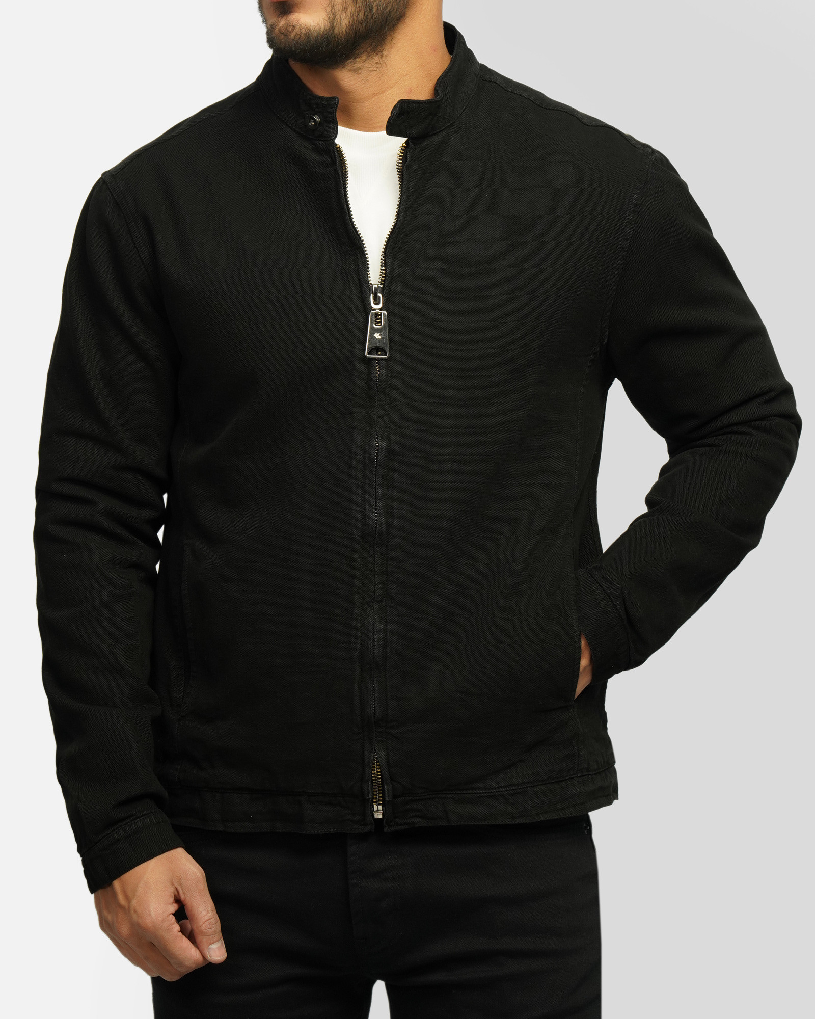 سویشرت کتان مردانه مشکی 24313256