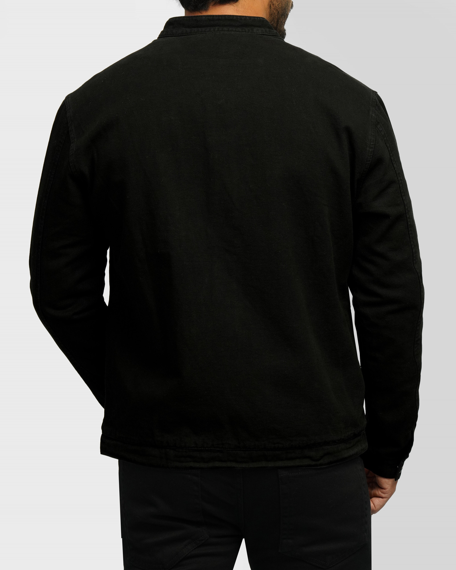 سویشرت کتان مردانه مشکی 24313256