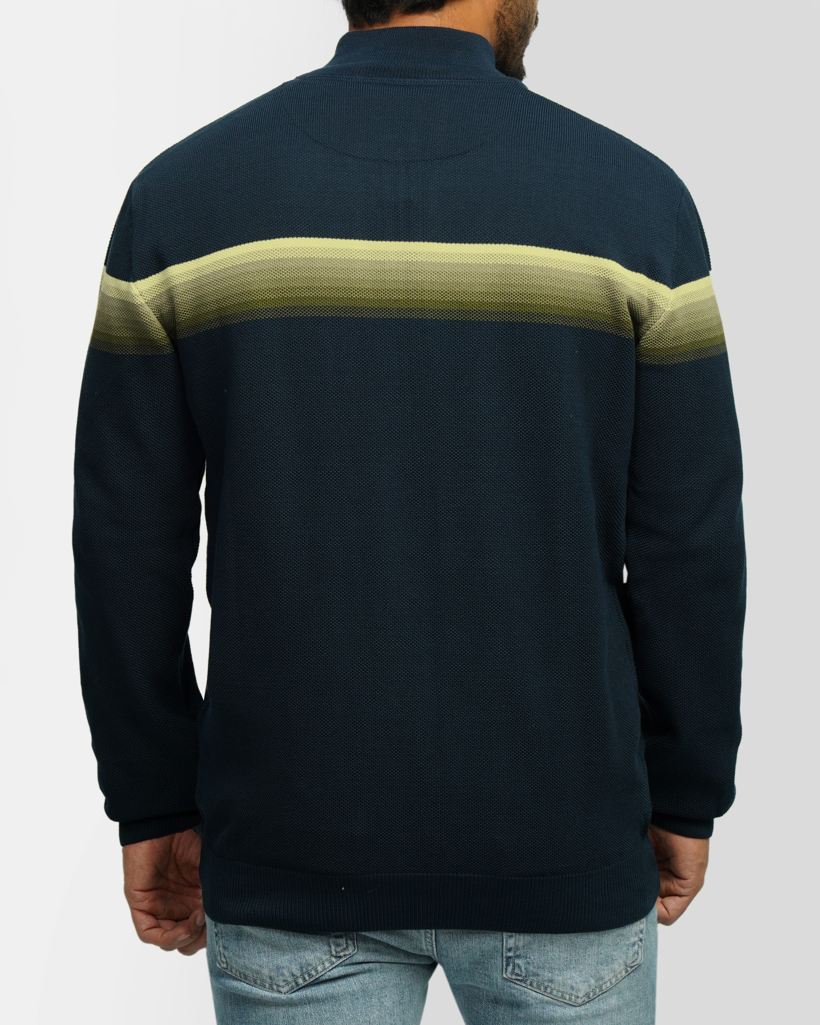 سویشرت بافت مردانه آبی تیره 24376124