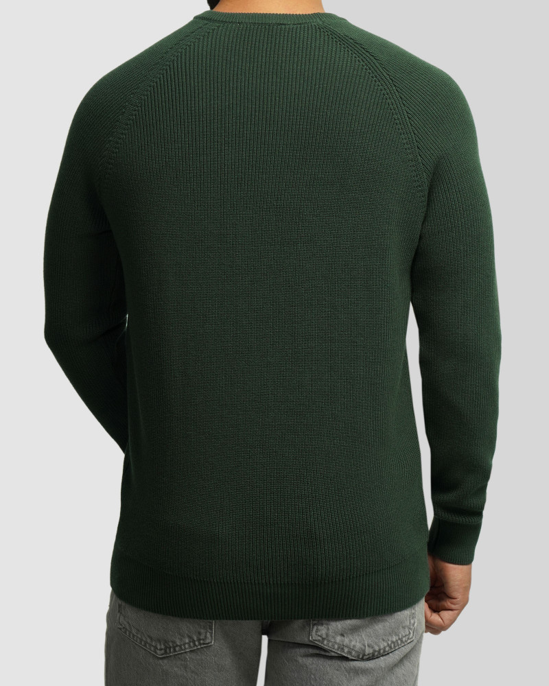 خرید و قیمت پلیور بافت یقه گرد مردانه سبز 24342178