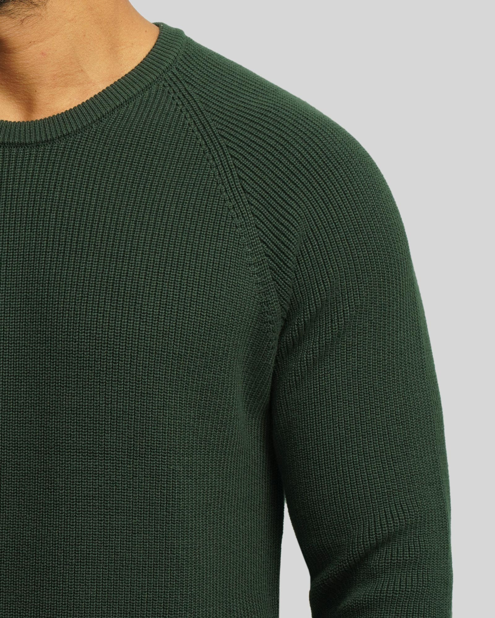 خرید و قیمت پلیور بافت یقه گرد مردانه سبز 24342178