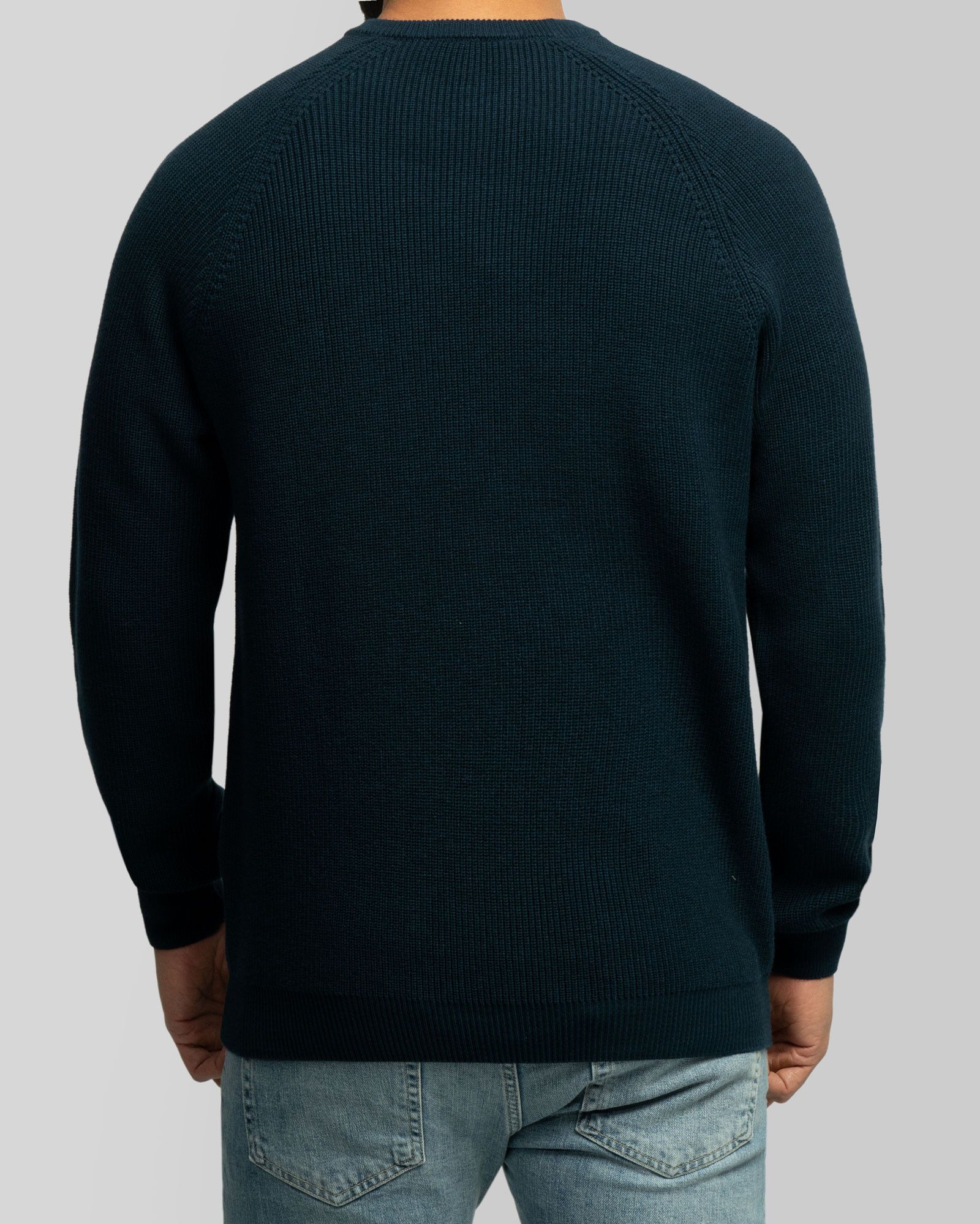 خرید و قیمت پلیور بافت یقه گرد مردانه سرمه ای 24342178