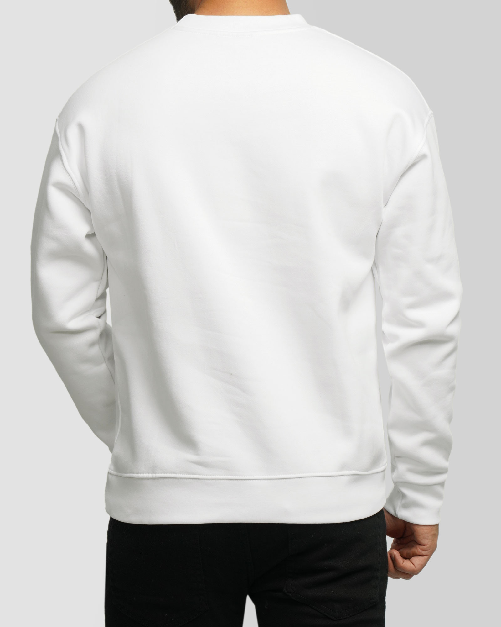 خرید و قیمت پلیور دورس یقه گرد ساده مردانه سفید 24357261