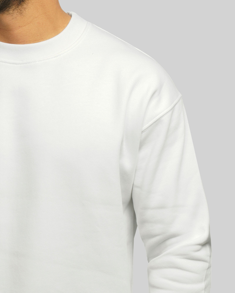 خرید و قیمت پلیور دورس یقه گرد ساده مردانه سفید 24357261