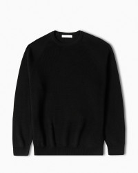 خرید و قیمت پلیور بافت یقه گرد مردانه مشکی 24342178