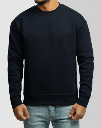 خرید و قیمت پلیور دورس یقه گرد ساده مردانه سرمه ای 24357261