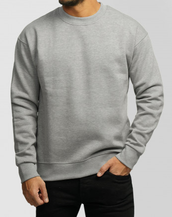 خرید و قیمت پلیور دورس یقه گرد ساده مردانه خاکستری 24357261