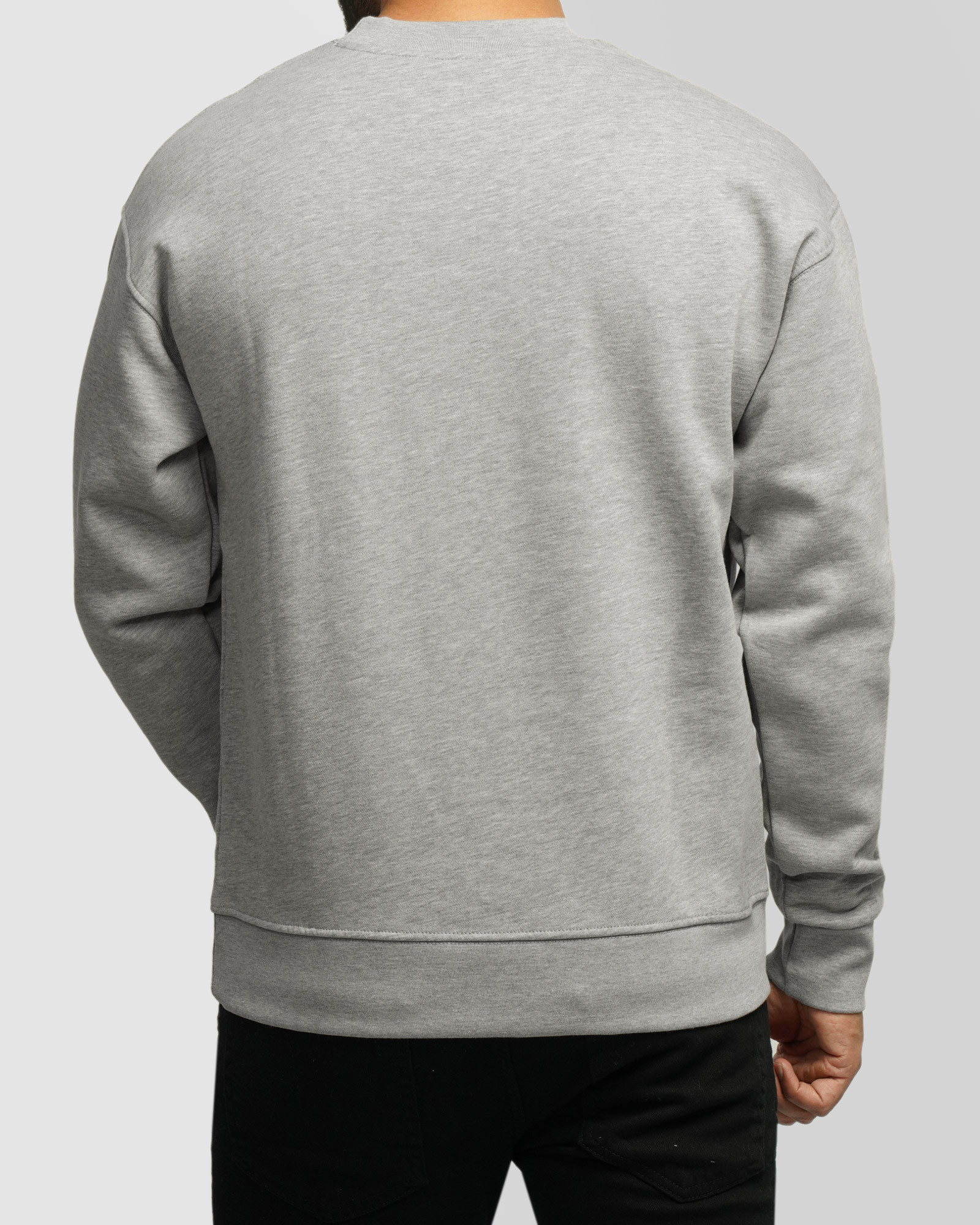 خرید و قیمت پلیور دورس یقه گرد ساده مردانه خاکستری 24357261